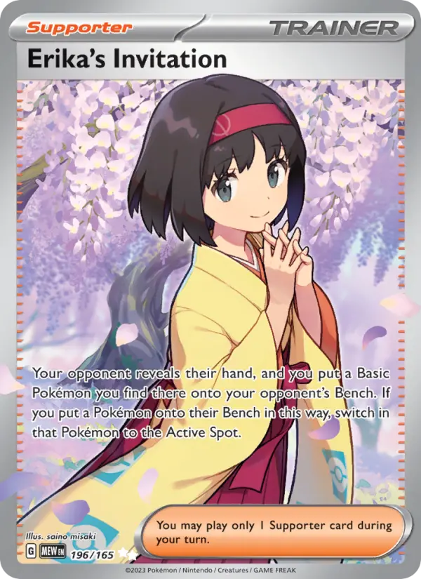 Erika's Invitation, Pokémon card