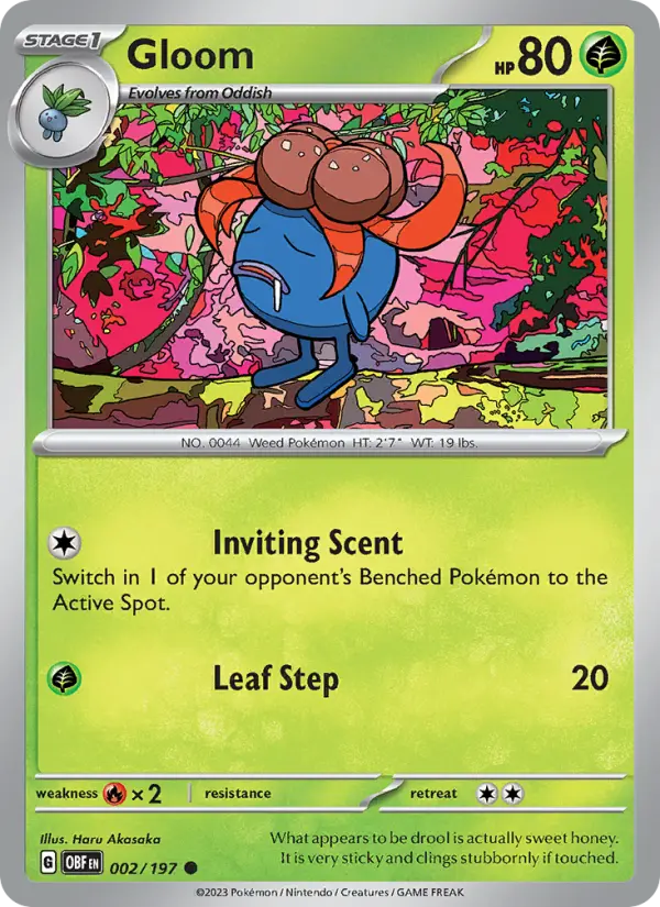 Gloom, Pokémon card