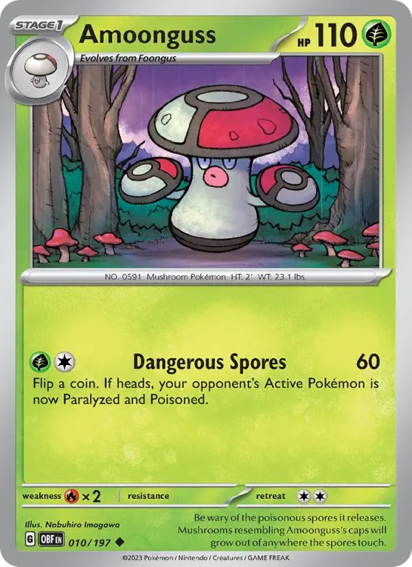 Amoonguss, Pokémon card