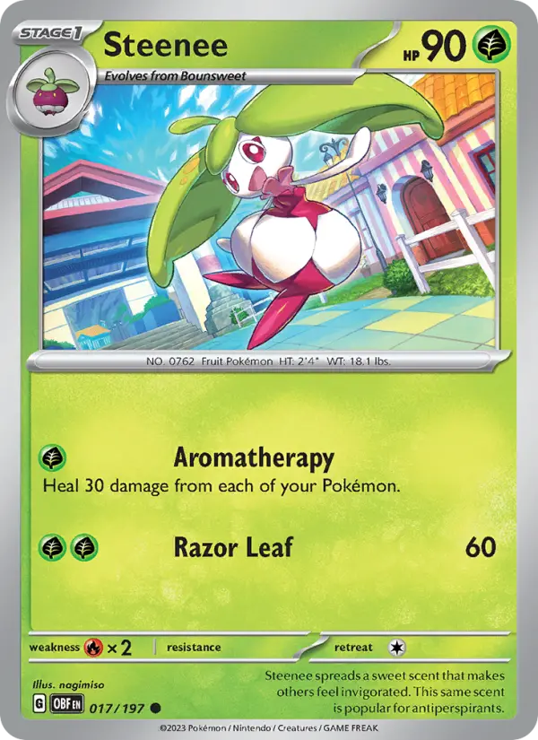 Steenee, Pokémon card