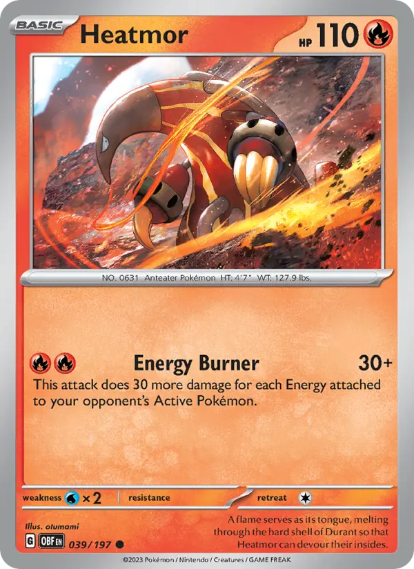Heatmor, Pokémon card