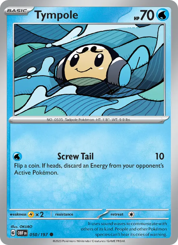 Tympole, Pokémon card