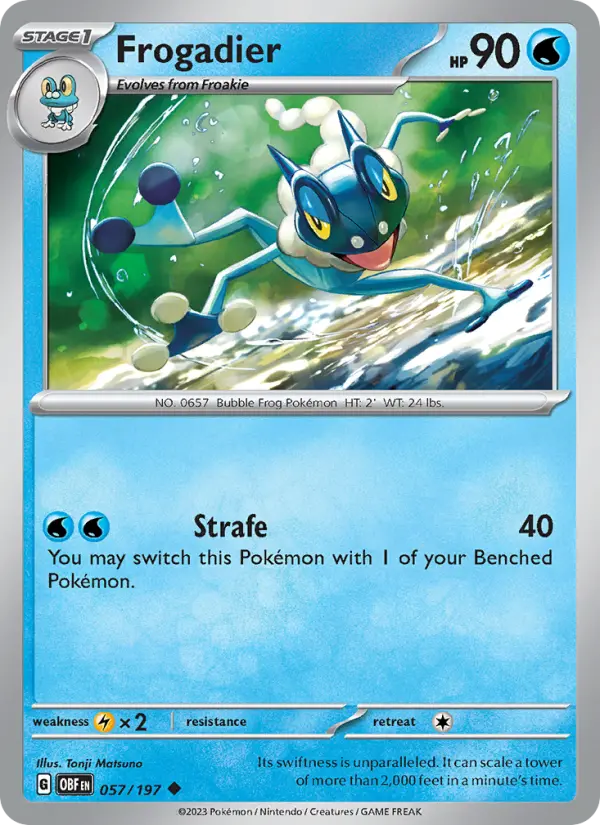 Frogadier, Pokémon card