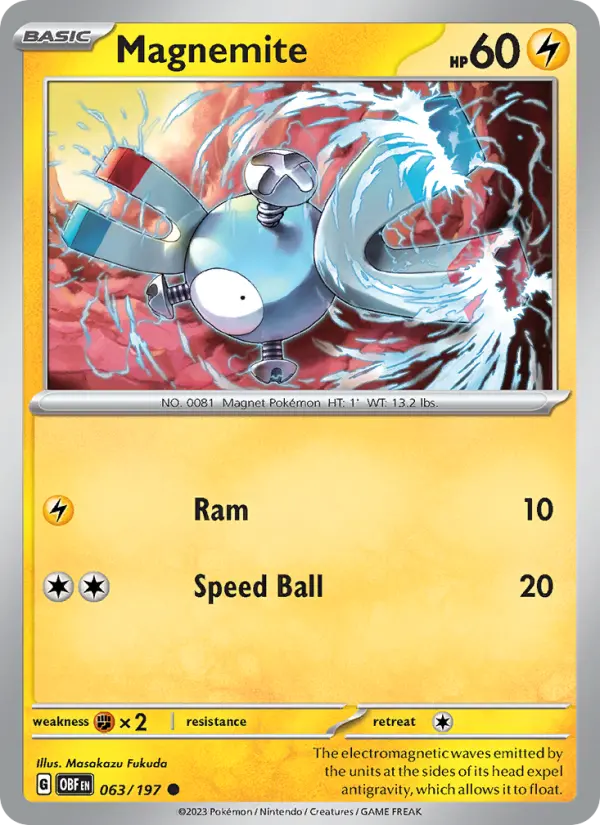Magnemite, Pokémon card