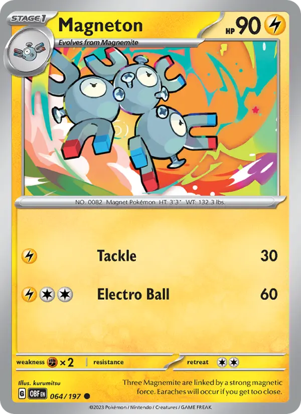Magneton, Pokémon card