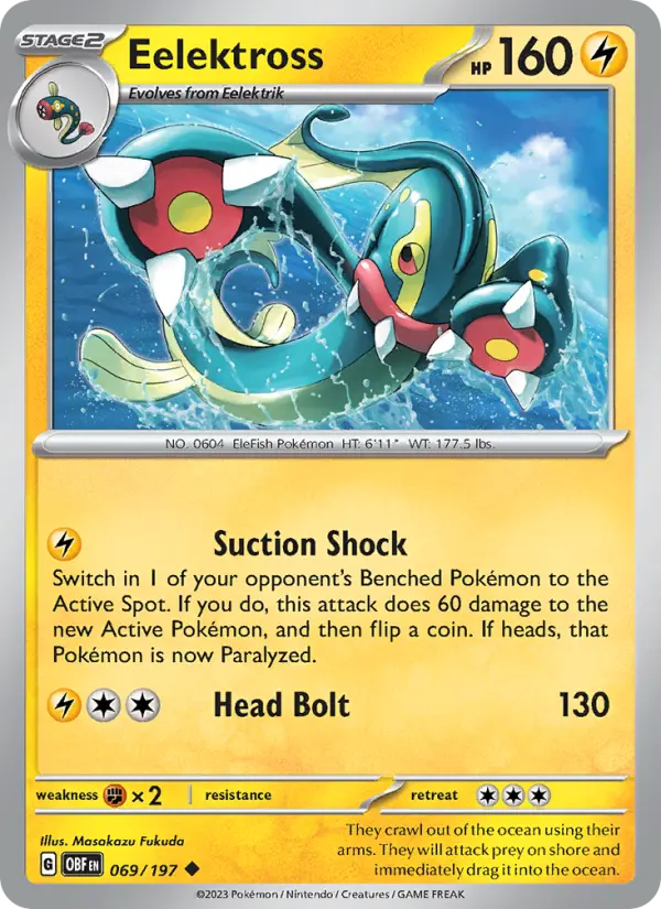 Eelektross, Pokémon card