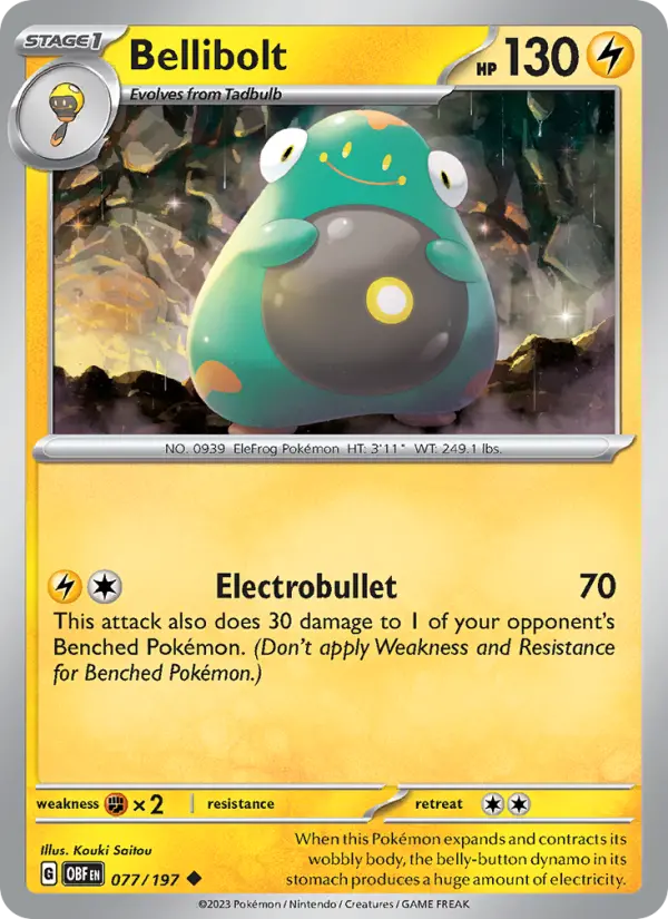 Bellibolt, Pokémon card