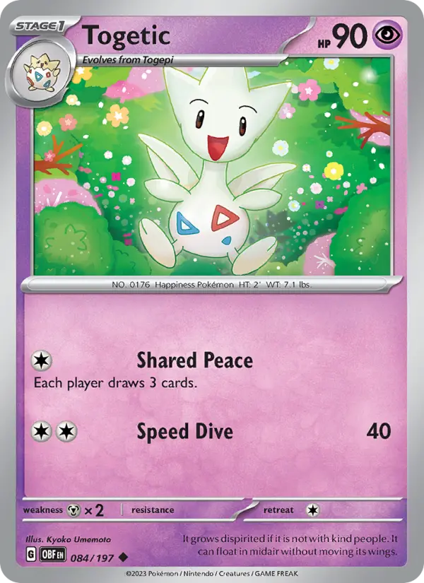 Togetic, Pokémon card