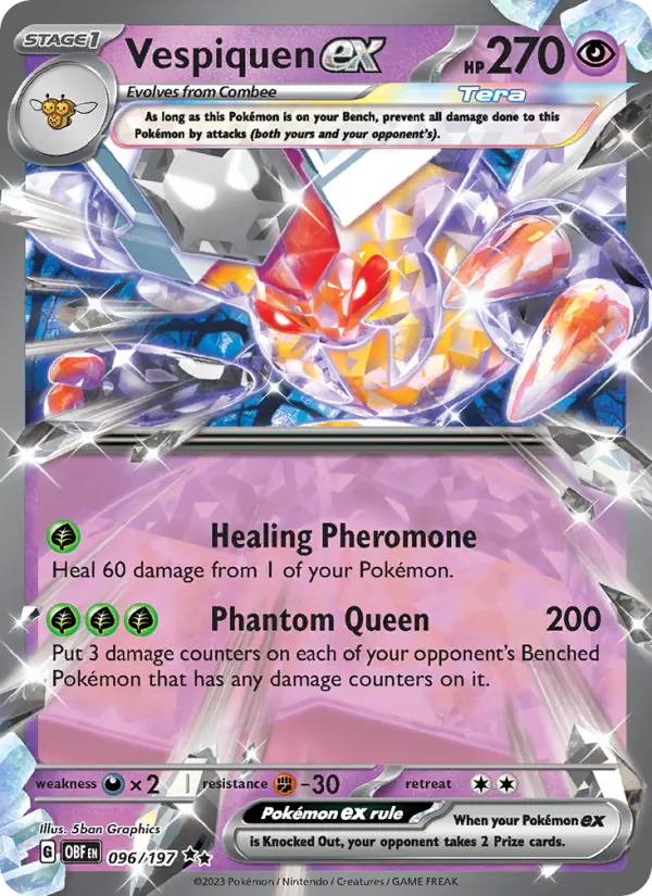 Vespiquen ex, Pokémon card