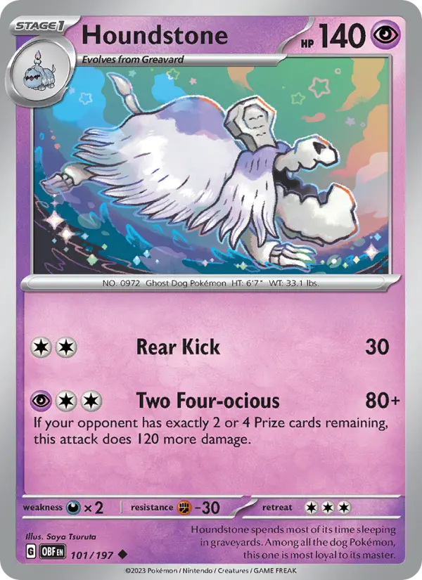 Houndstone, Pokémon card