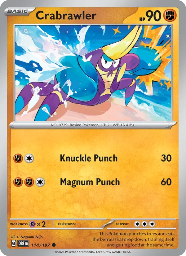 Crabrawler, Pokémon card