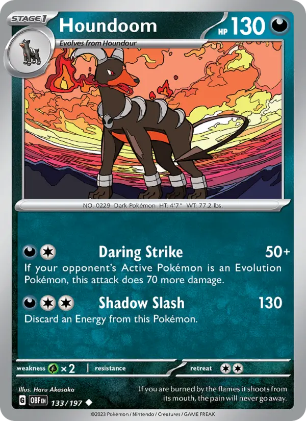 Houndoom, Pokémon card