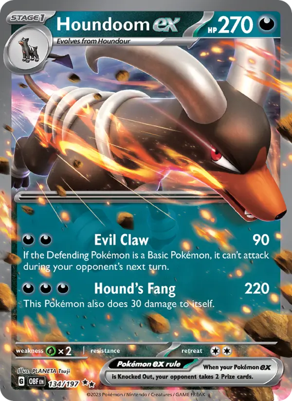 Houndoom ex, Pokémon card