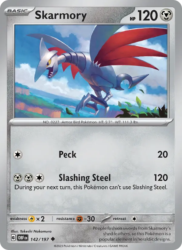 Skarmory, Pokémon card