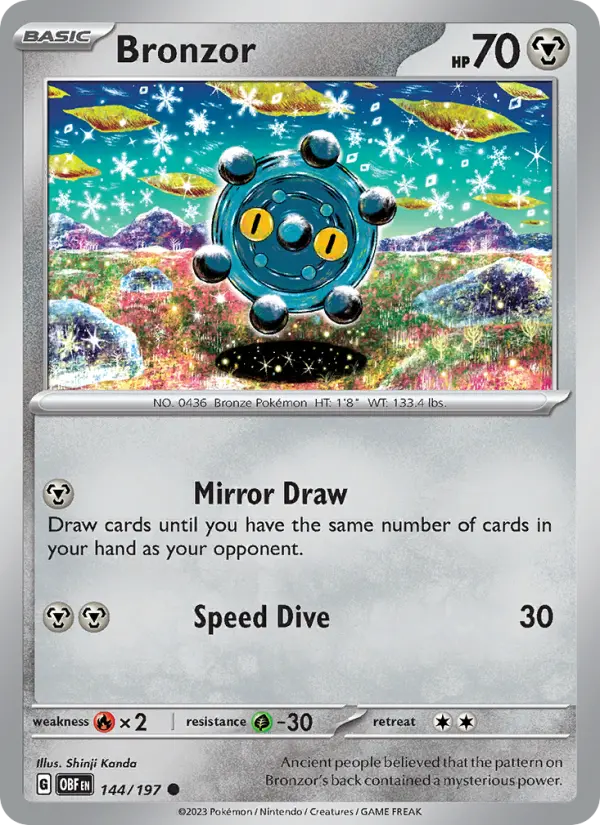 Bronzor, Pokémon card