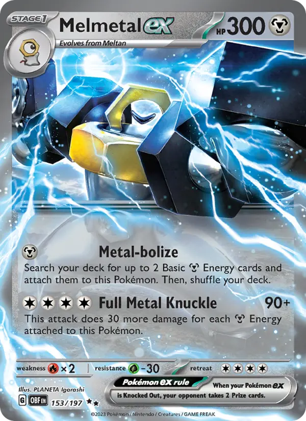 Melmetal ex, Pokémon card