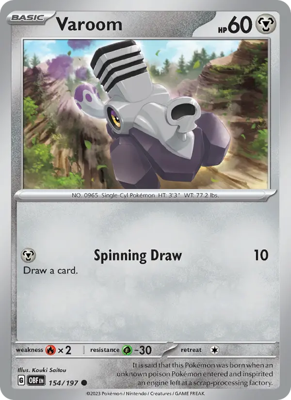 Varoom, Pokémon card