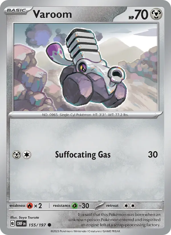 Varoom, Pokémon card