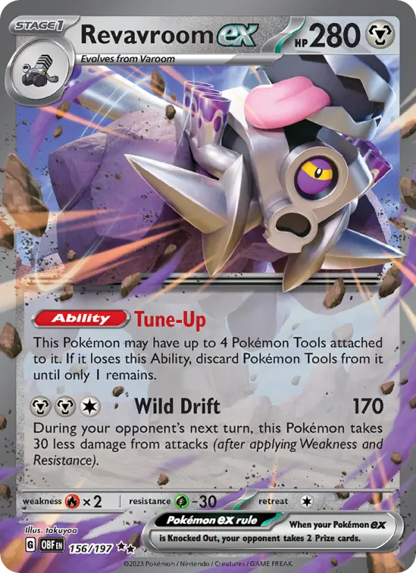 Revavroom ex, Pokémon card