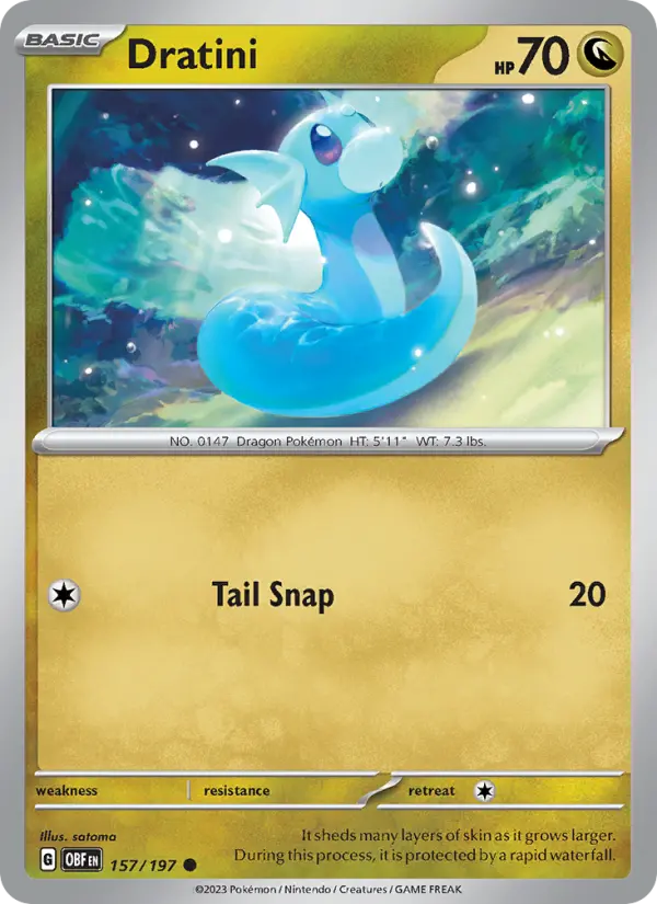 Dratini, Pokémon card