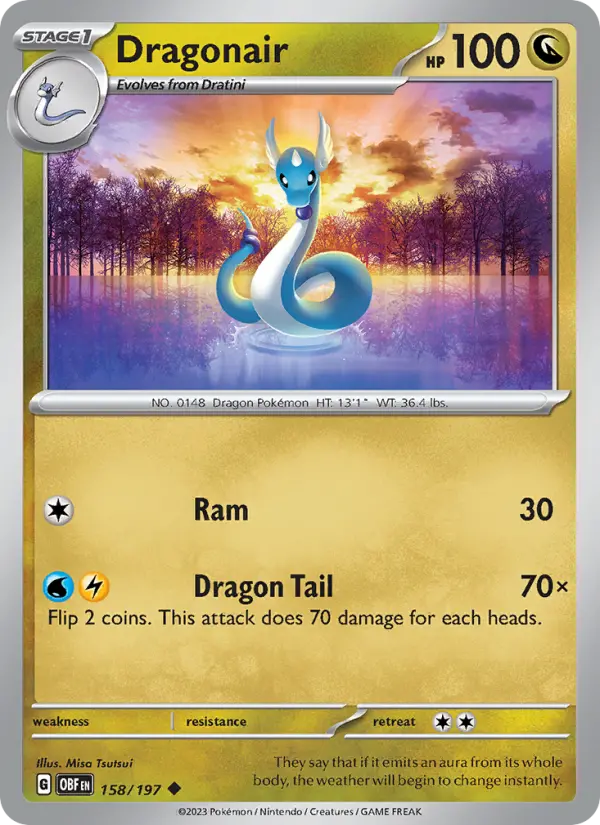 Dragonair, Pokémon card