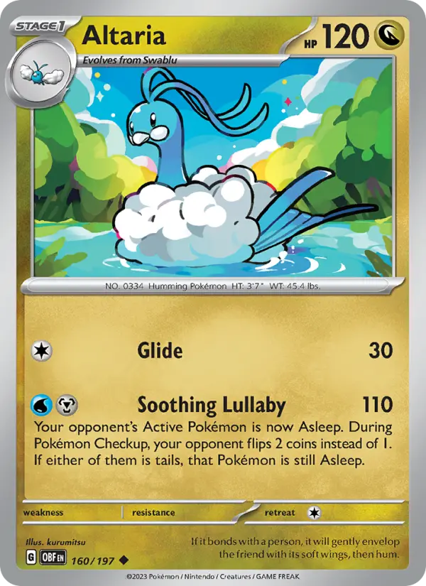 Altaria, Pokémon card