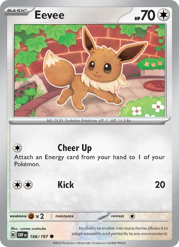 Eevee, Pokémon card