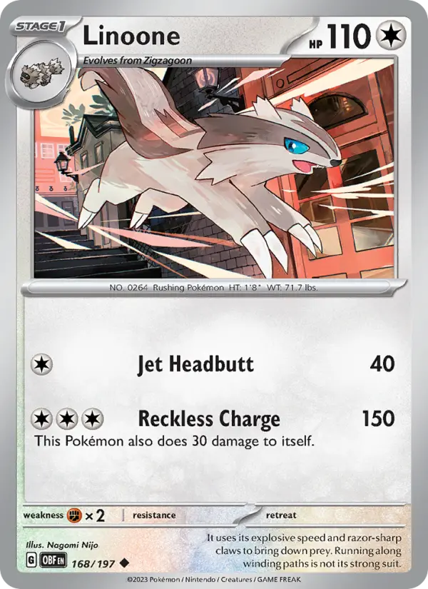Linoone, Pokémon card