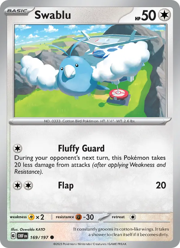 Swablu, Pokémon card