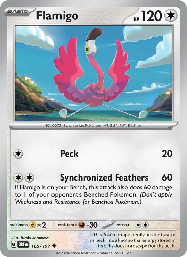 Flamigo, Pokémon card