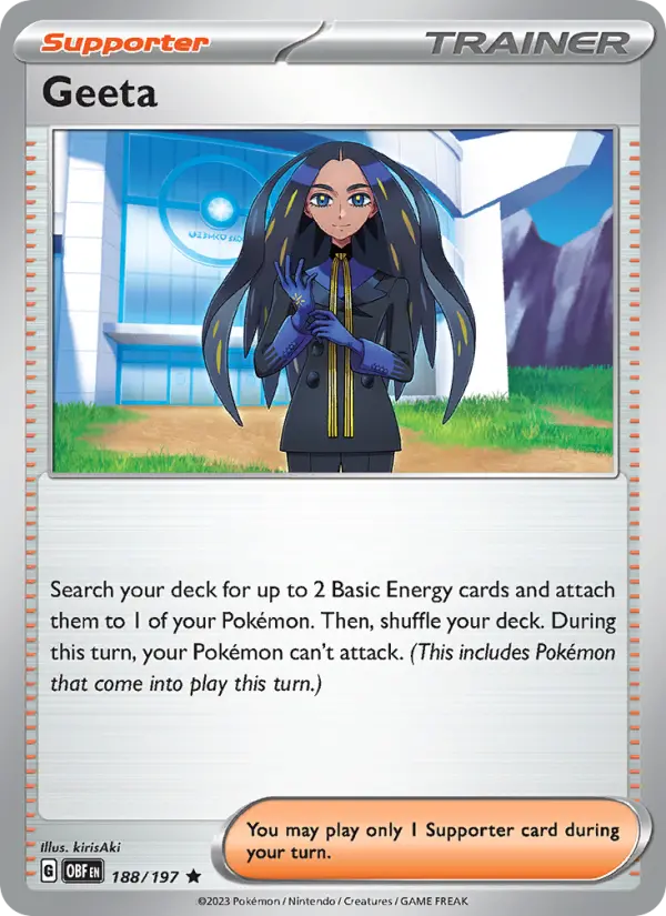 Geeta, Pokémon card