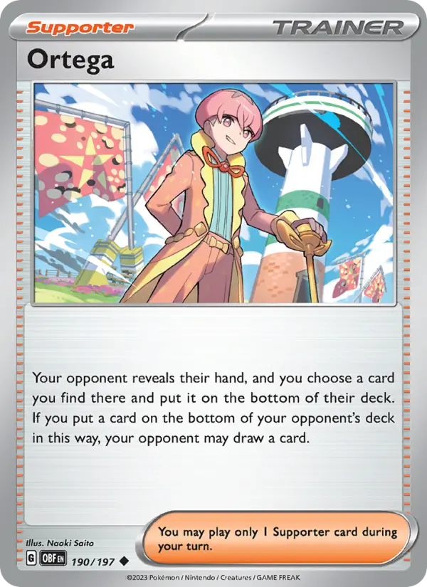 Ortega, Pokémon card