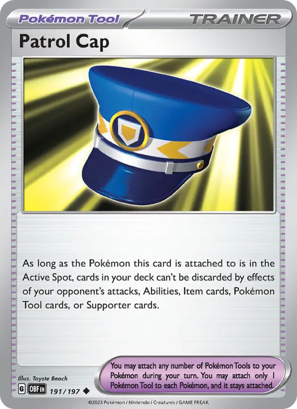 Patrol Cap, Pokémon card