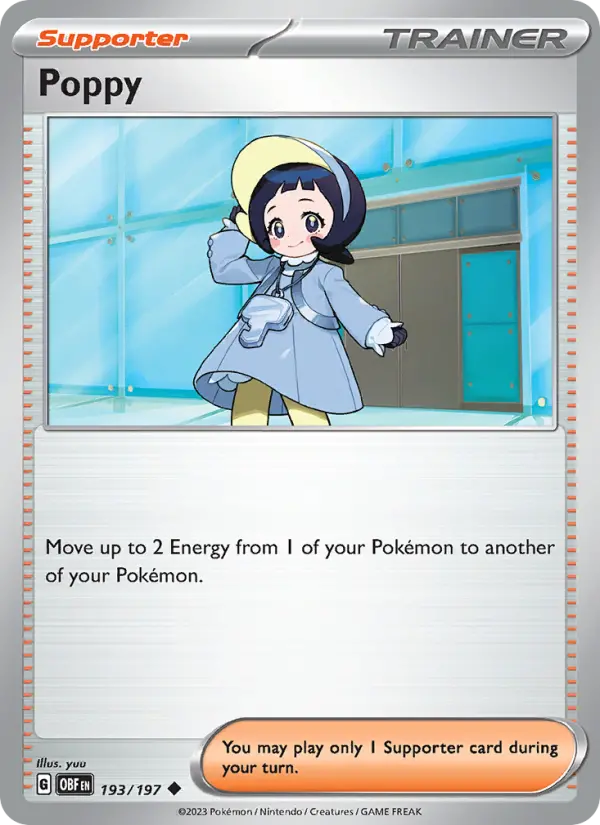 Poppy, Pokémon card