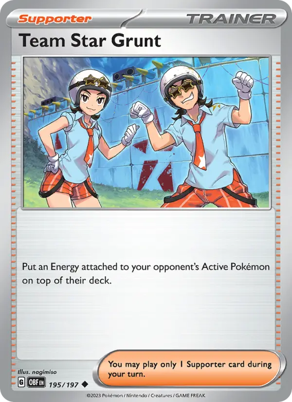 Team Star Grunt, Pokémon card