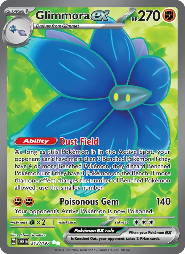 Glimmora ex, Pokémon card