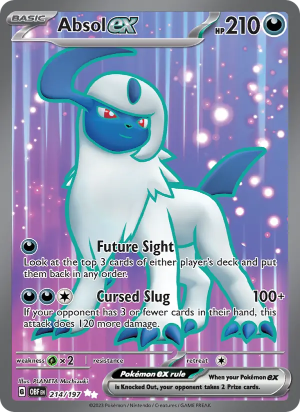Absol ex, Pokémon card