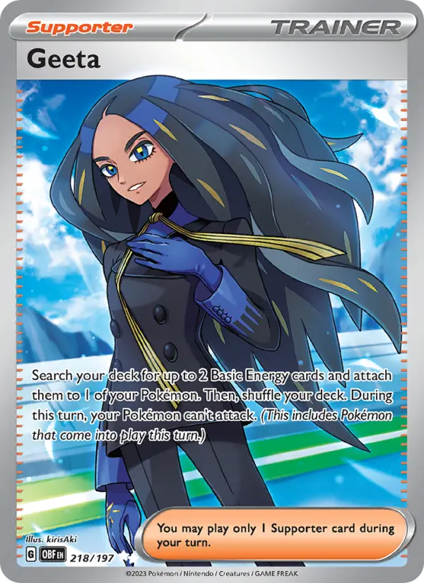Geeta, Pokémon card
