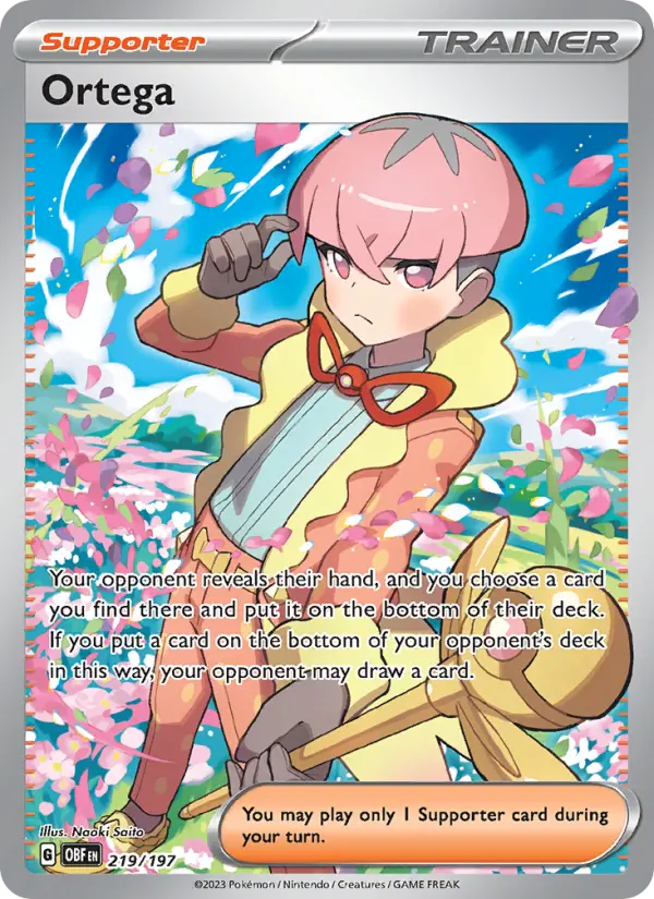 Ortega, Pokémon card