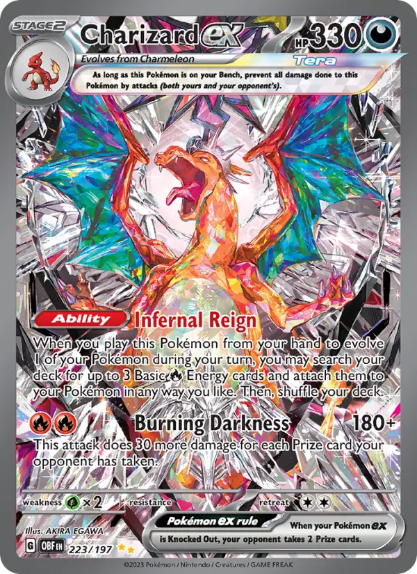 Charizard ex, Pokémon card