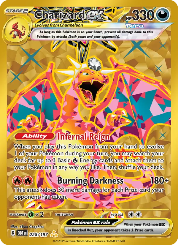 Charizard ex, Pokémon card