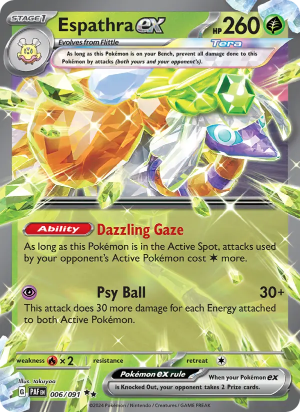 Espathra ex, Pokémon card