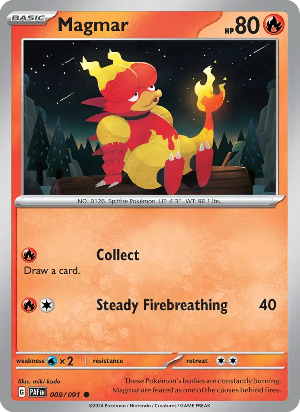Magmar, Pokémon card