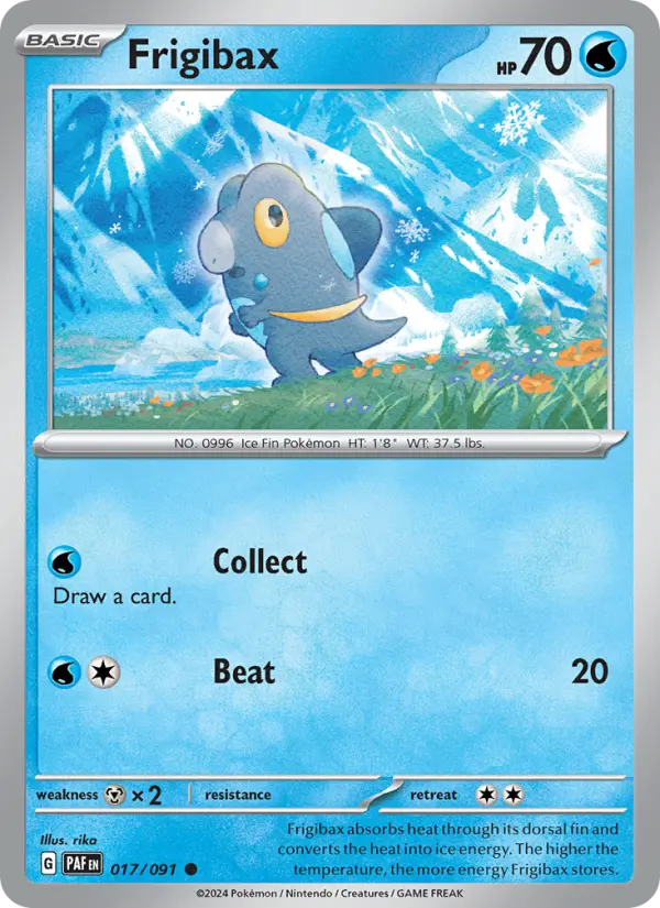 Frigibax, Pokémon card