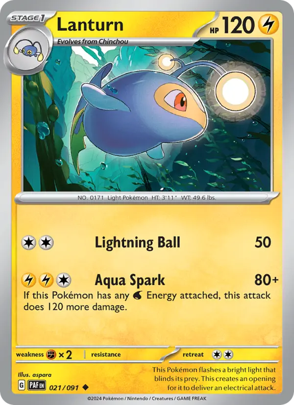 Lanturn, Pokémon card