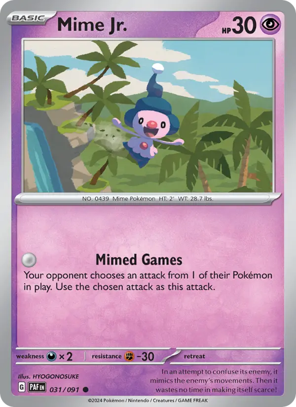 Mime Jr., Pokémon card