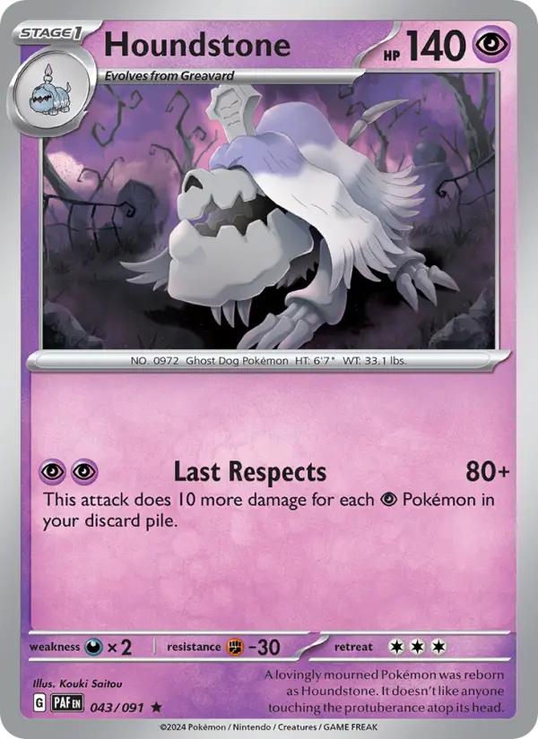 Houndstone, Pokémon card