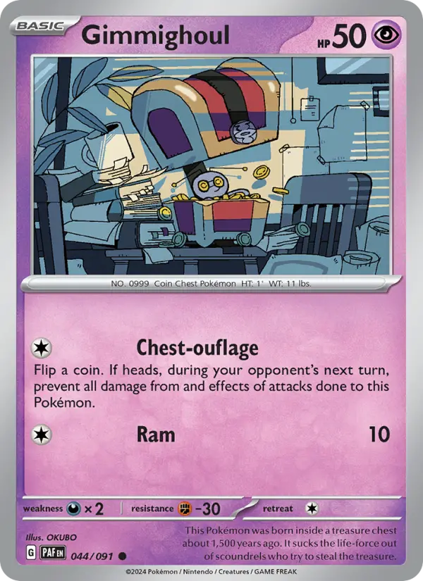 Gimmighoul, Pokémon card