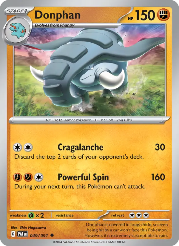 Donphan, Pokémon card
