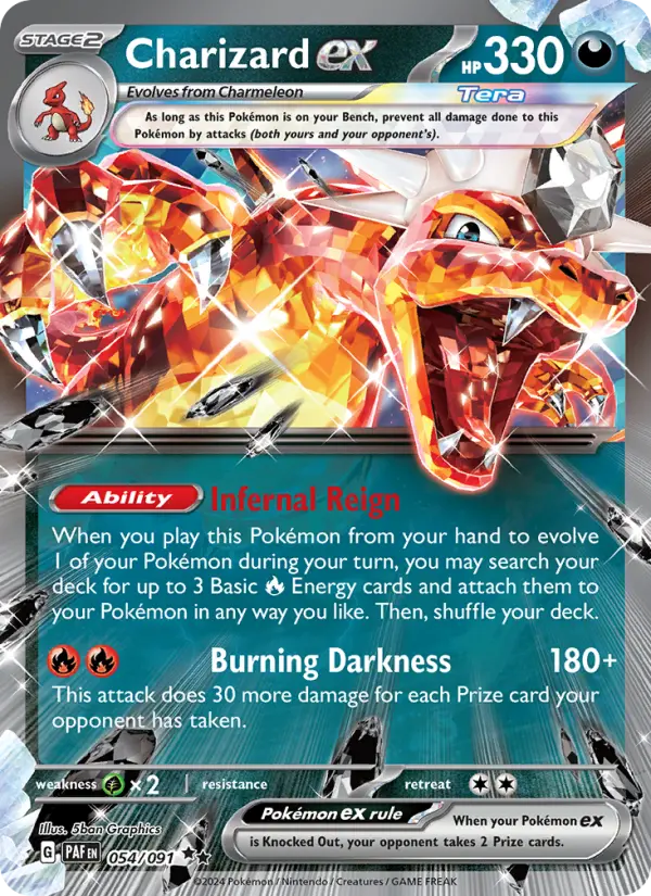 Charizard ex, Pokémon card